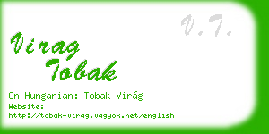 virag tobak business card
