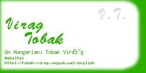 virag tobak business card